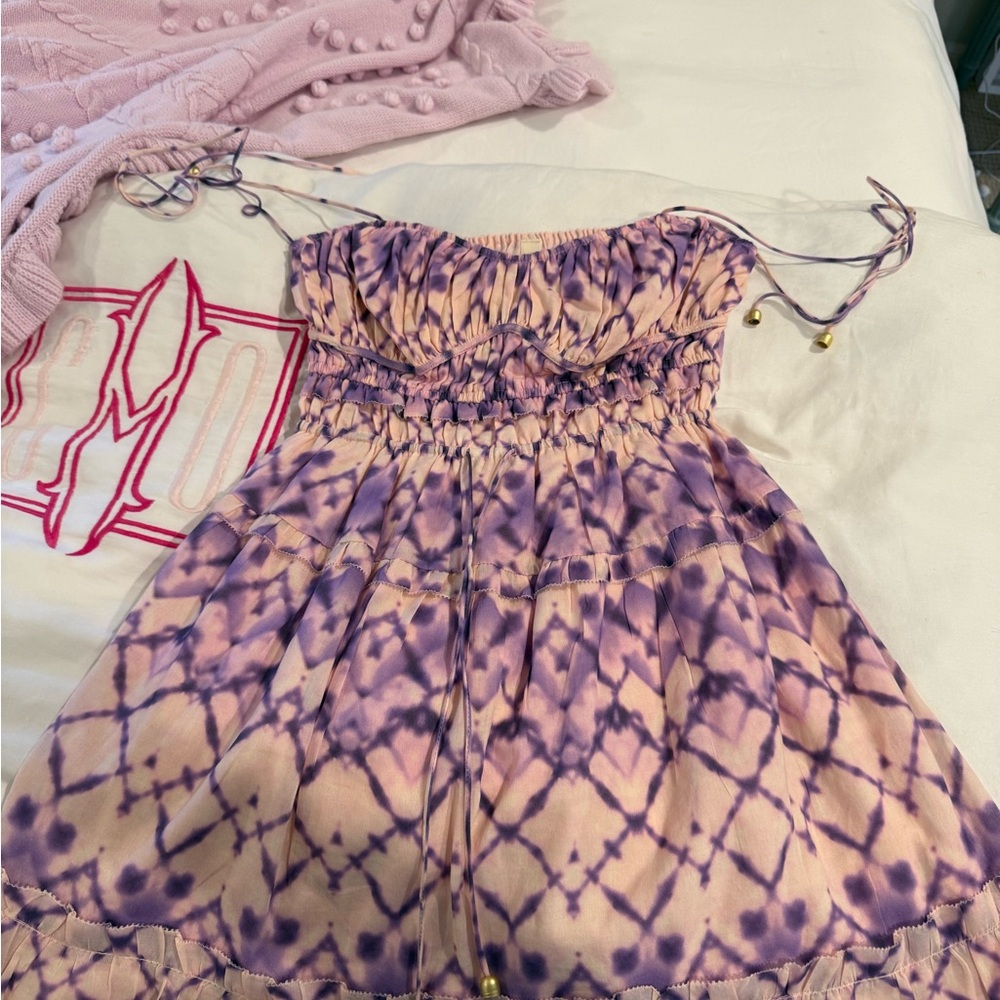 Kivari Lavender and Cream Dress